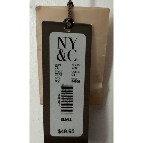 NWT Eva Mendes by New York and Company sheer puff sleeve wrap blouse size small - Picture 11 of 13